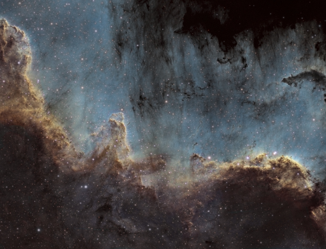 Mur du Cygne - NGC7000 SHO