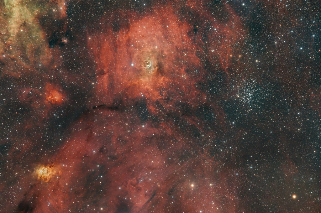 NGC7635 - Bubble nebula, NGC7538 and M52